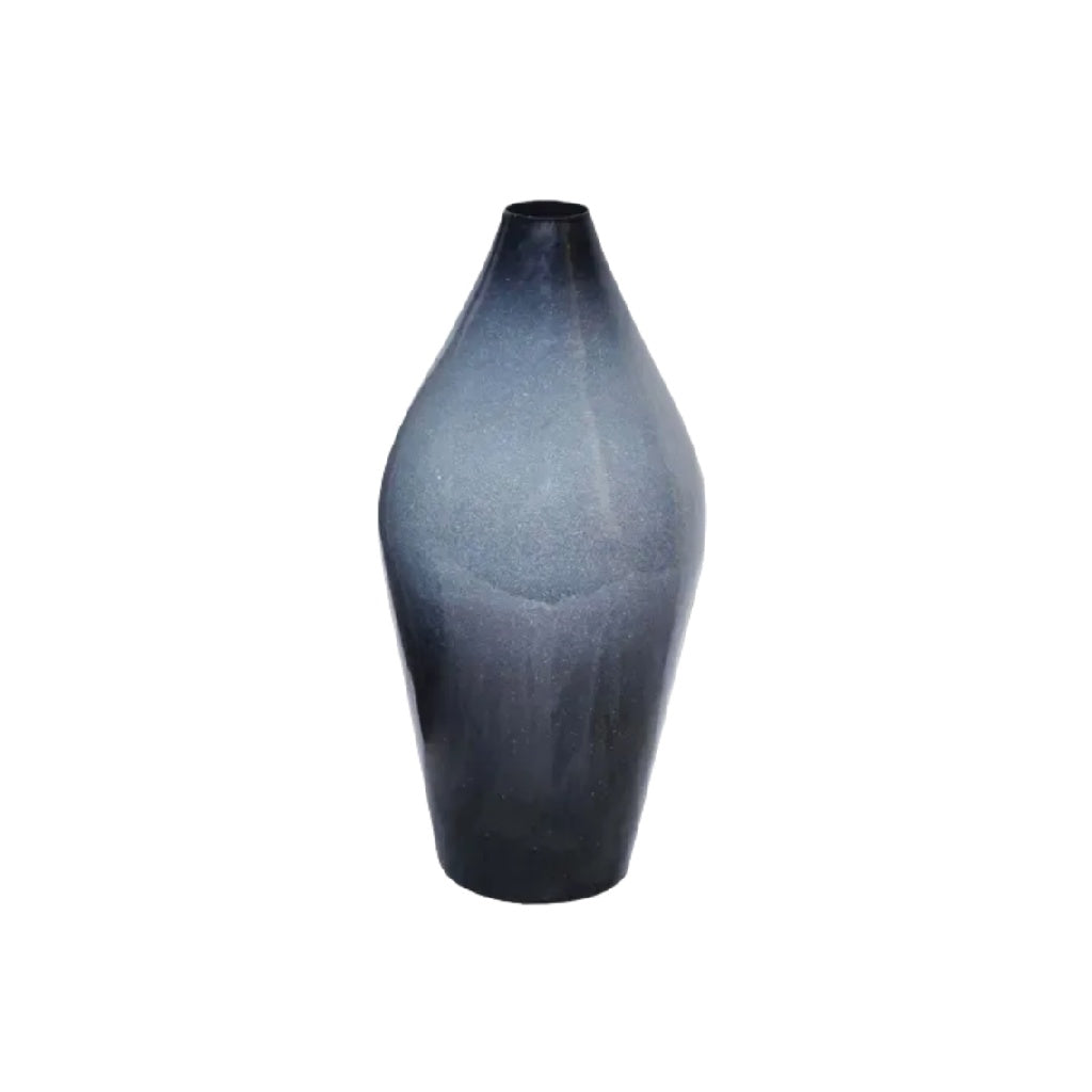 Vase en céramique dégradé bleu